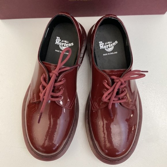 ❗️SOLD❗️Dr Martens 1461 Mono Oxblood Patent Leather Size 6 - Picture 4 of 10
